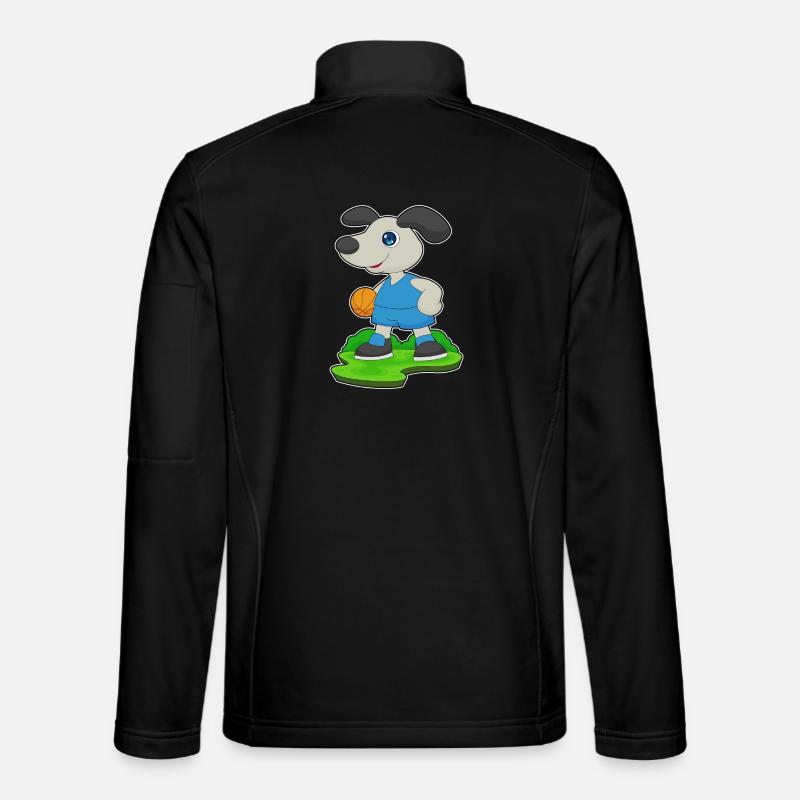 Chien Basketteur Basketteur - Veste en tissu softshell Unisexe - noir