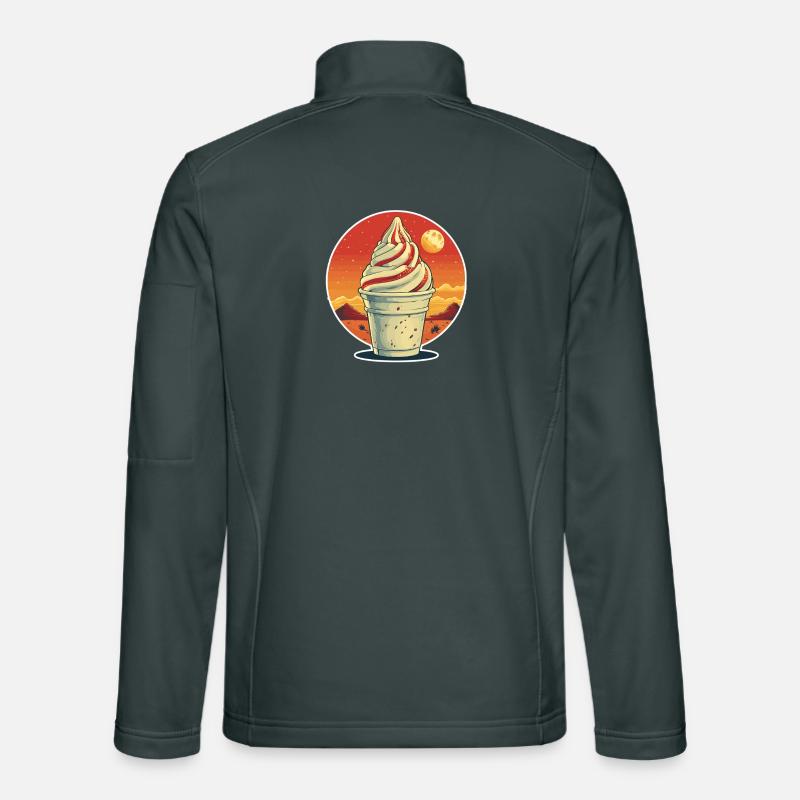 Portrait de coupe glacée Veste en tissu softshell Unisexe