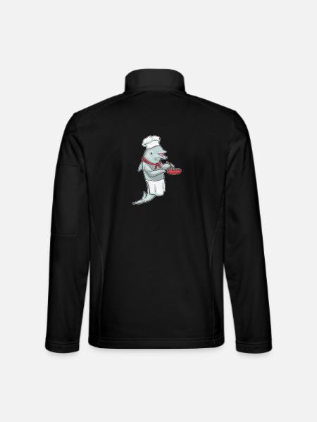 Cuisson à la poêle Dolphin - Veste en tissu softshell Unisexe - noir