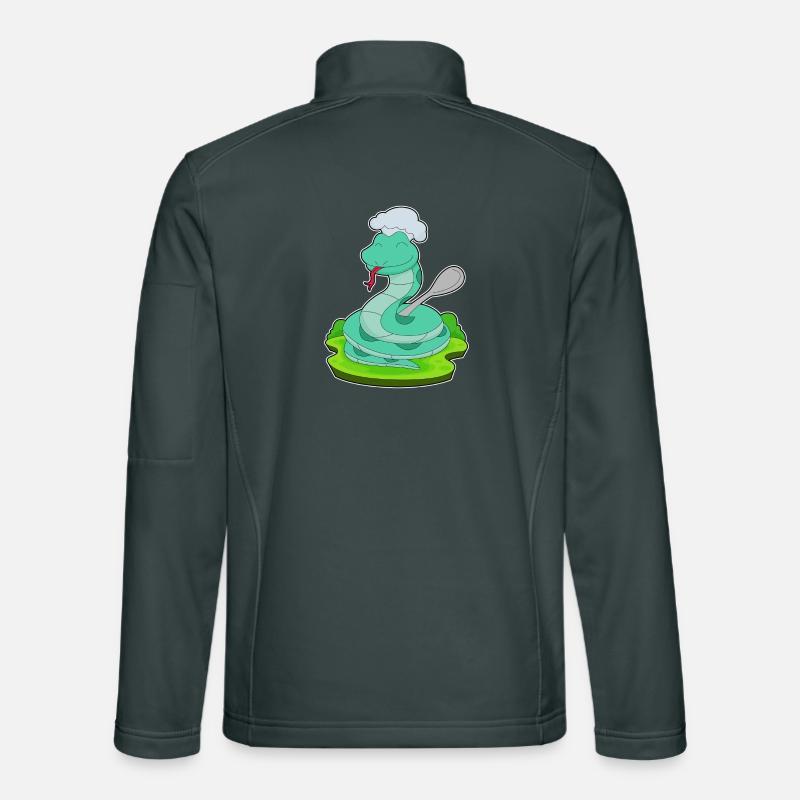 Snake Cooking Spoon Cooking Unisex Softshell Jacket