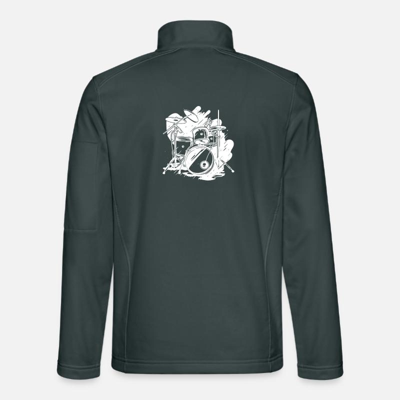 Graphiques de batterie Veste en tissu softshell Unisexe