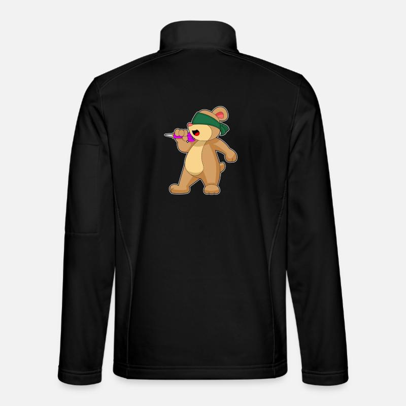 Fléchette d’ours Fléchette - Veste en tissu softshell Unisexe - noir