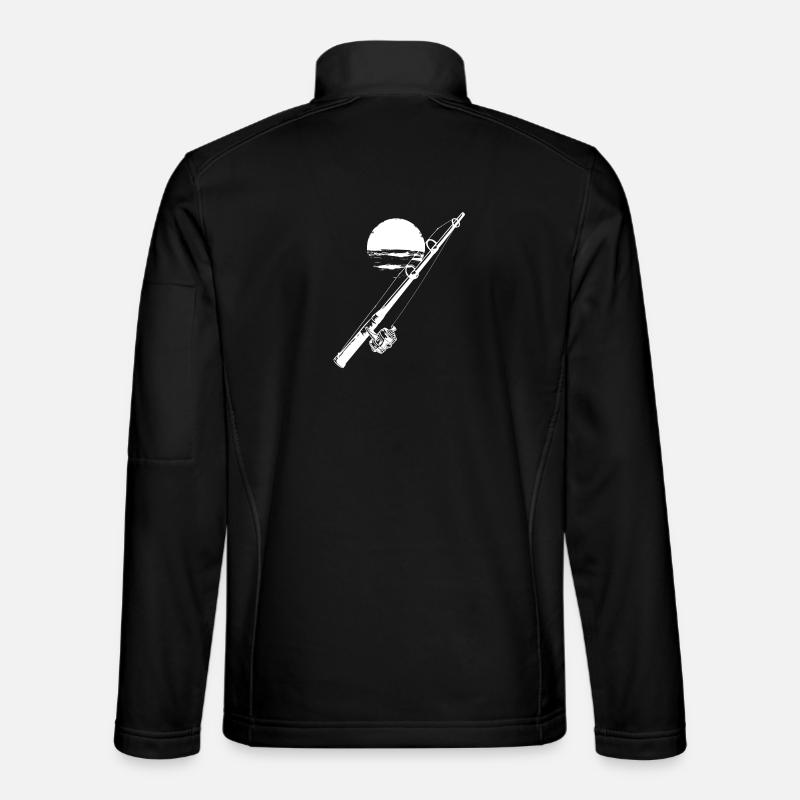 Fishing Graph - Unisex Softshell Jacket - black