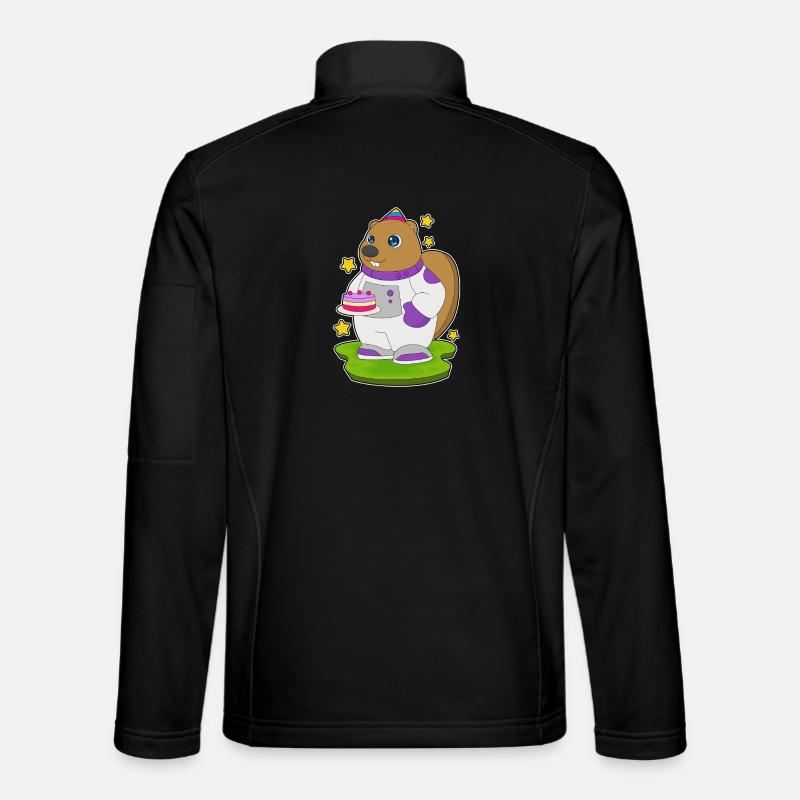 Beaver Anniversaire Astronaute - Veste en tissu softshell Unisexe - noir
