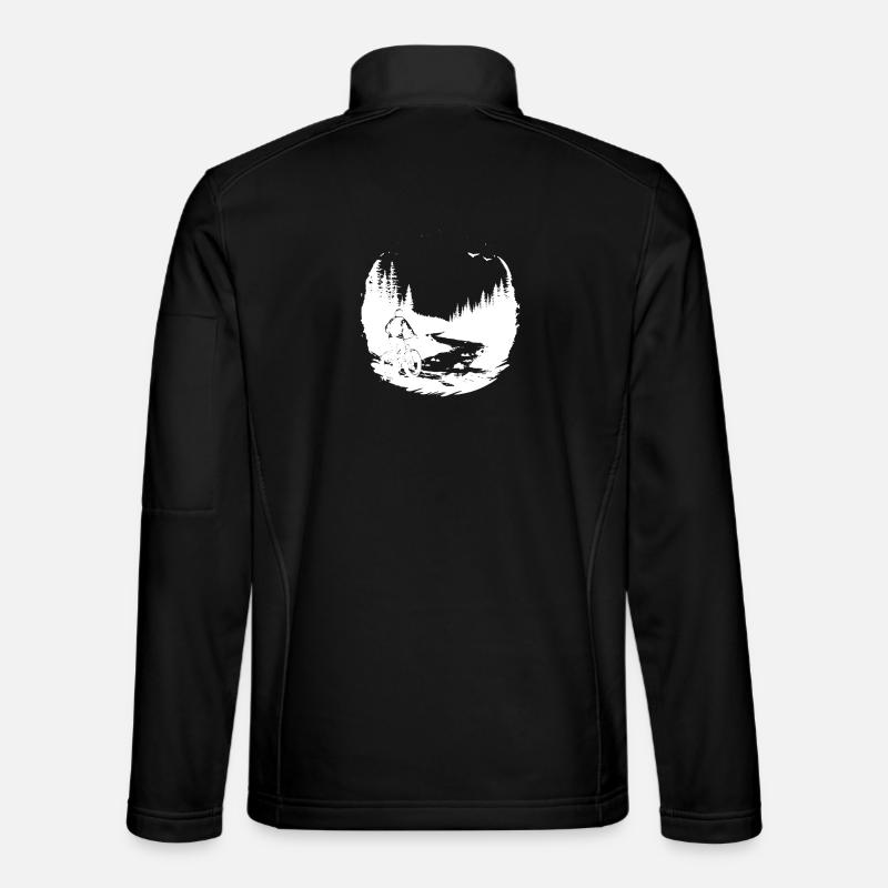 Mountainbiken - Unisex Softshelljacke - Schwarz