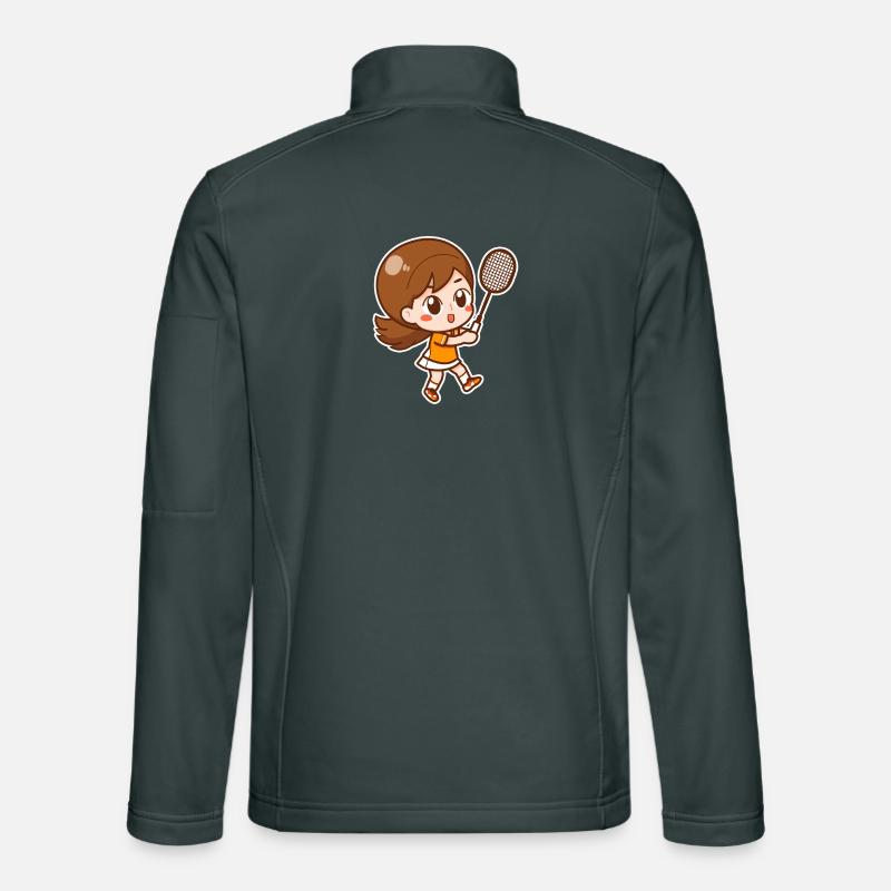 Badminton Mädchen Unisex Softshelljacke