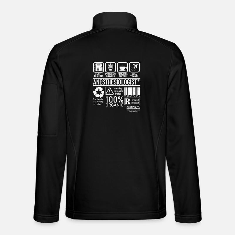 Anesthésiste multitâche résolution de problèmes - Veste en tissu softshell Unisexe - noir