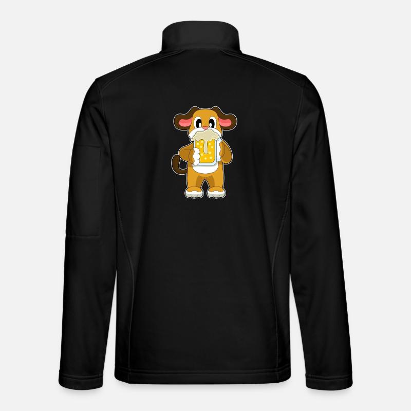 Bière pour chien - Veste en tissu softshell Unisexe - noir