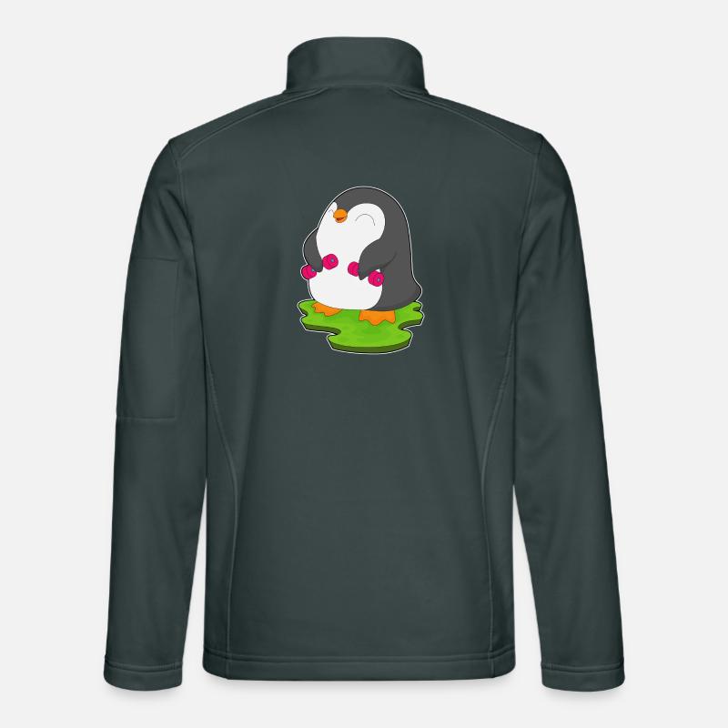 Penguin Bodybuilder Haltères Musculation Veste en tissu softshell Unisexe