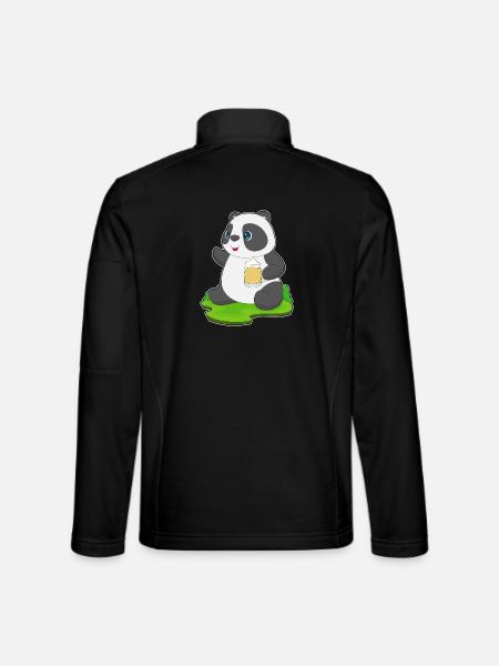 Bière Panda - Veste en tissu softshell Unisexe - noir