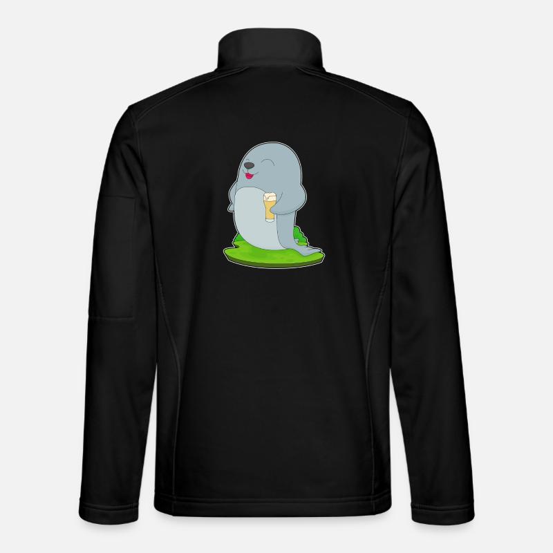 Bière de phoque - Veste en tissu softshell Unisexe - noir