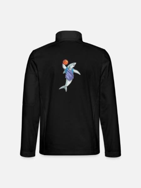 Requin Basketteur Basketteur - Veste en tissu softshell Unisexe - noir