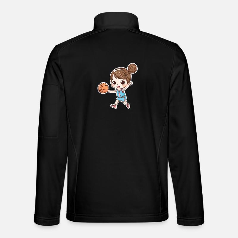 Basketballer Mädchen - Unisex Softshelljacke - Schwarz