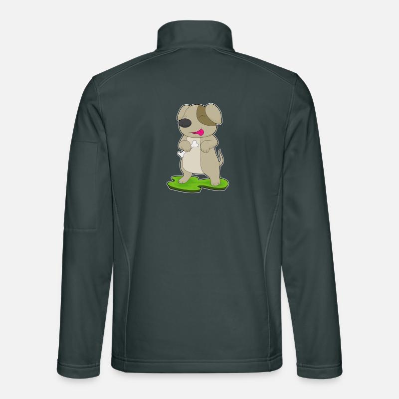Hund Knochen Unisex Softshelljacke