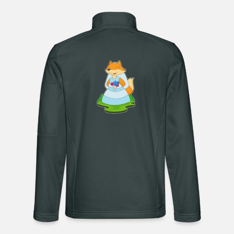Fuchs Braut Schleier Hochzeit Unisex Softshelljacke