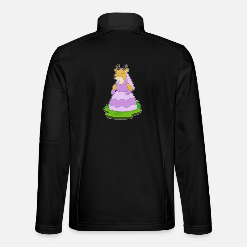 Cerf Voile de mariée Mariage Veste en tissu softshell Unisexe