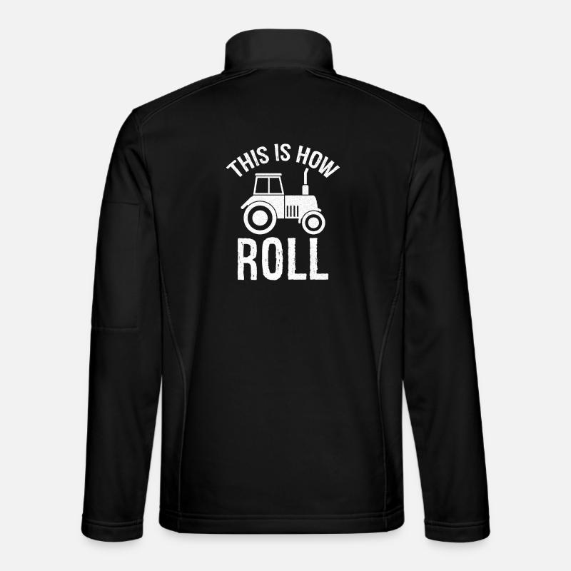 this is how roll - Unisex Softshell Jacket - black