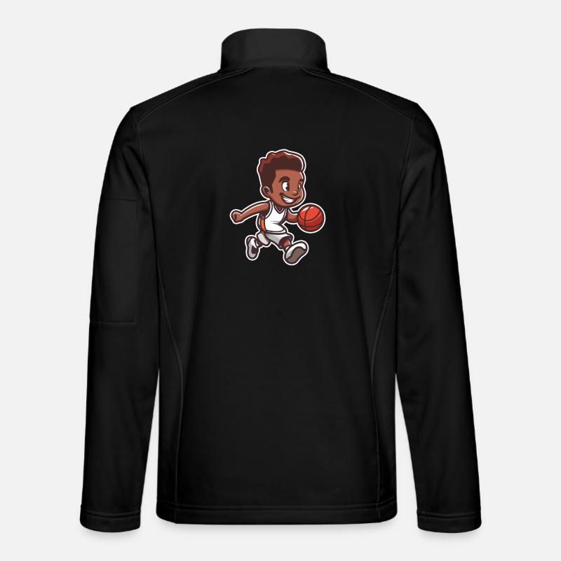 Little basketball player - Unisex Softshell Jacket - black