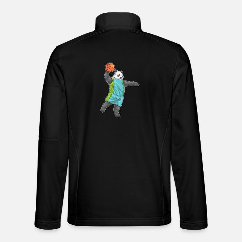 Panda Basketteur Basketteur - Veste en tissu softshell Unisexe - noir