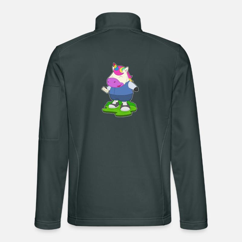 Einhorn Brief Unisex Softshelljacke