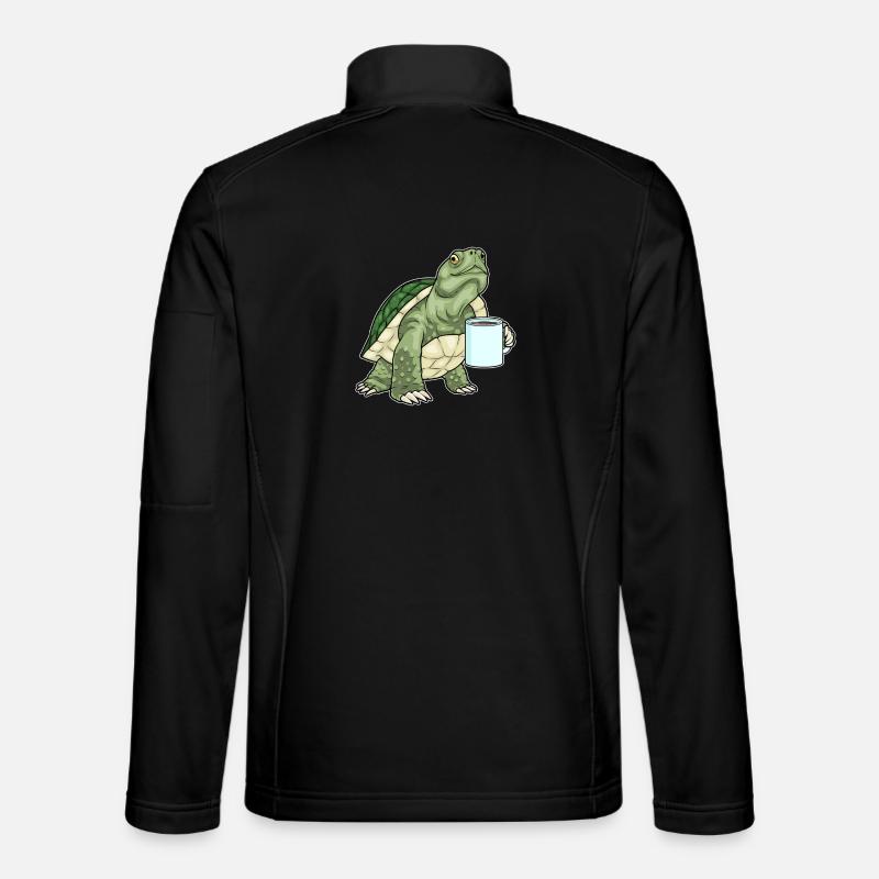 Turtle Coffee Mug - Unisex Softshell Jacket - black