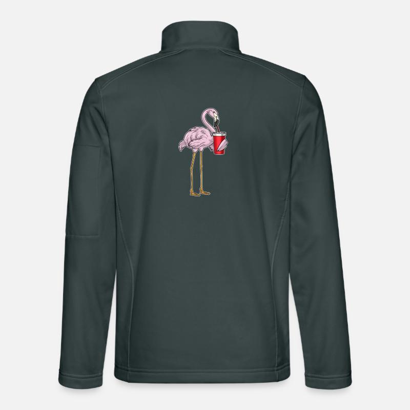 Flamingo Mug à emporter Veste en tissu softshell Unisexe