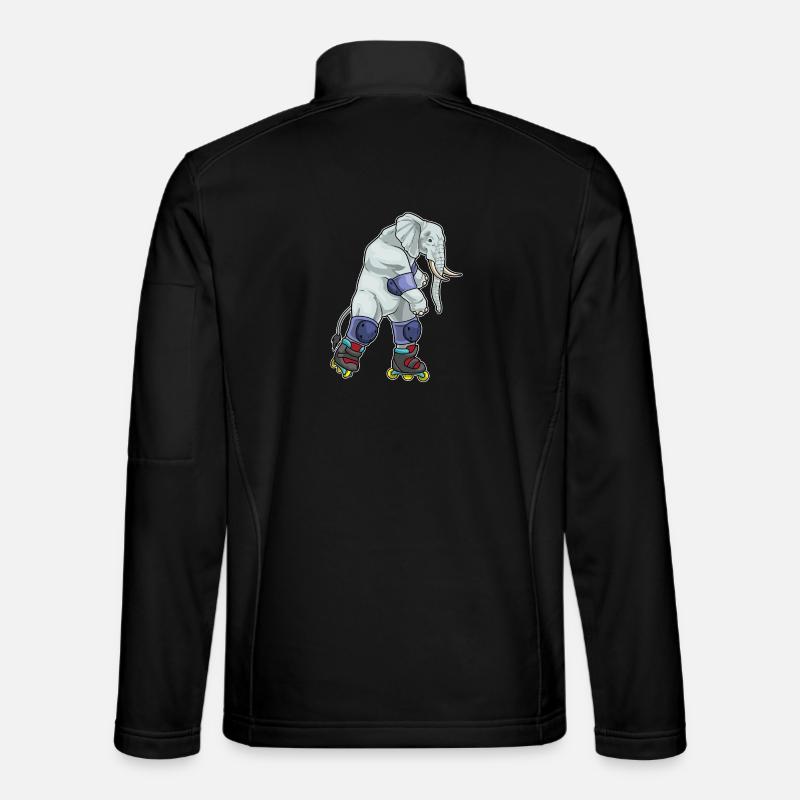 Elefant Inline skating Inline skates - Unisex Softshelljacke - Schwarz