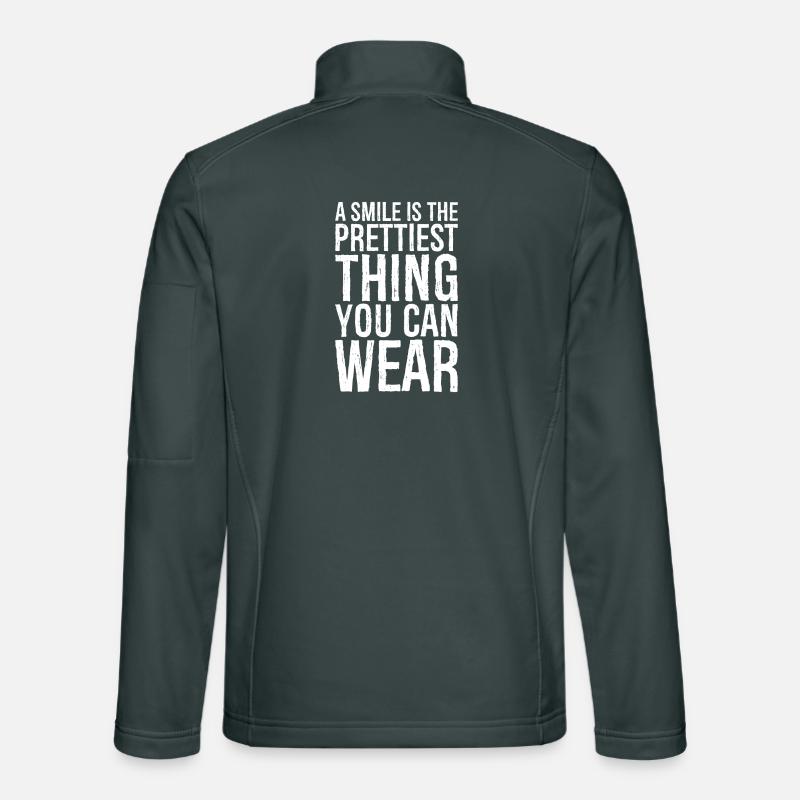 a smile is the prettiest thing you can wear Unisex Softshell Jacket