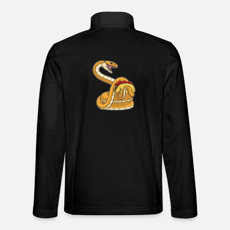 Schlange Taco - Unisex Softshelljacke - Schwarz