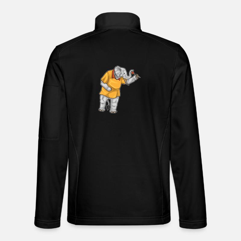 Fléchette éléphant Fléchette - Veste en tissu softshell Unisexe - noir
