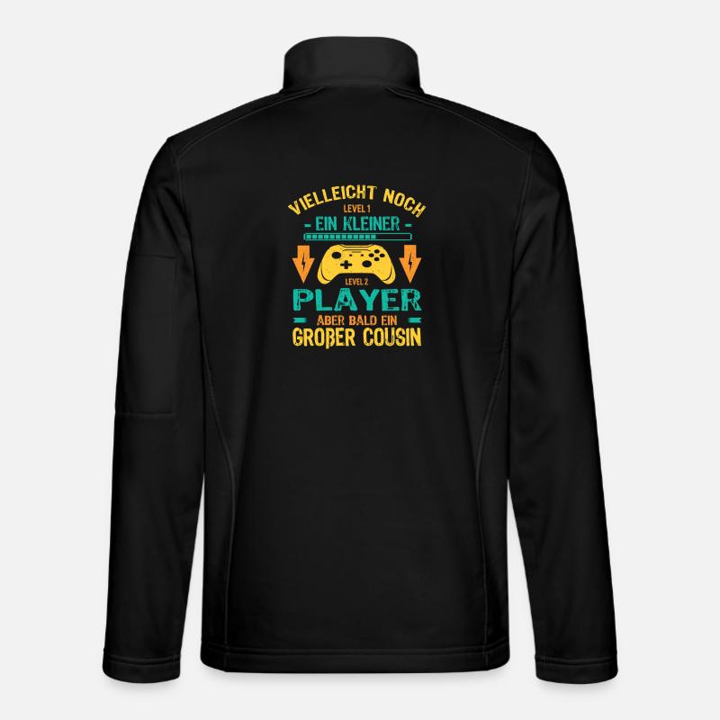 Seul enfant complet Je serai bientôt un grand cousin Veste en tissu softshell Unisexe