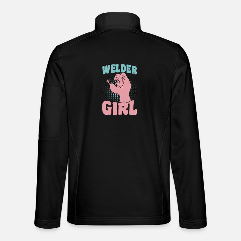 Funny Welder Unisex Softshell Jacket