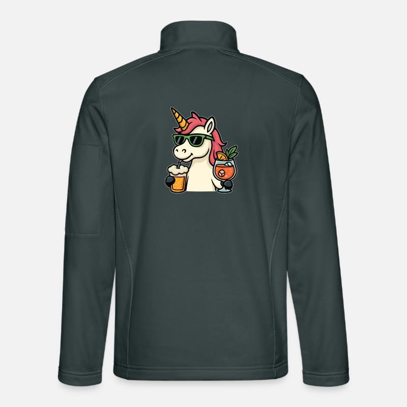 Drinking Unicorn Unisex Softshell Jacket