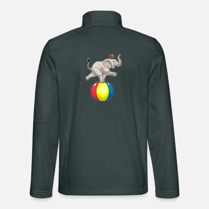 Elephant Circus Ball Unisex Softshell Jacket