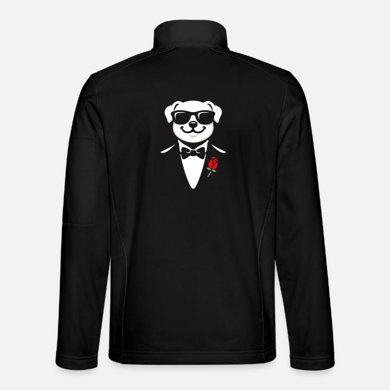 Gentleman Pup - Unisex Softshelljacke - Schwarz