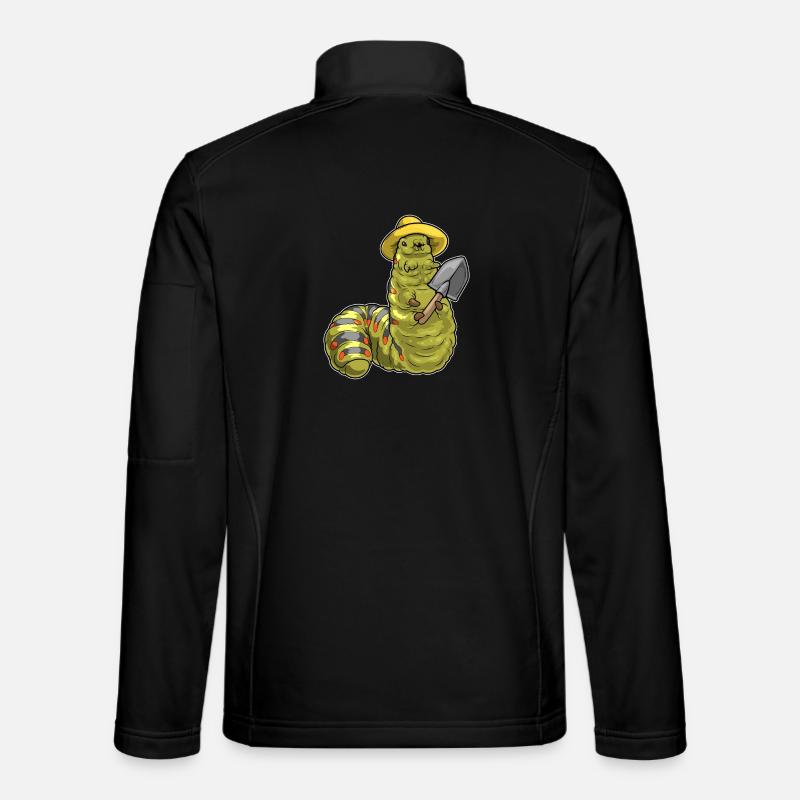 Caterpillar Gardener Shovel Garden - Unisex Softshell Jacket - black