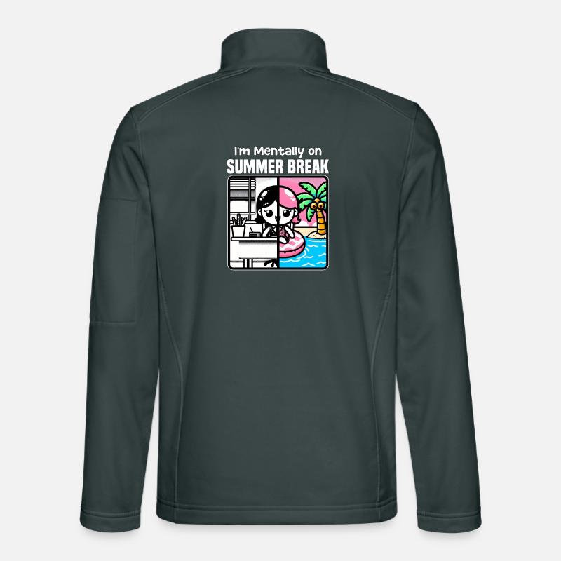 ICH BIN MENTAL IN DEN SOMMERFERIEN - LEHRERGESCHENK Unisex Softshelljacke