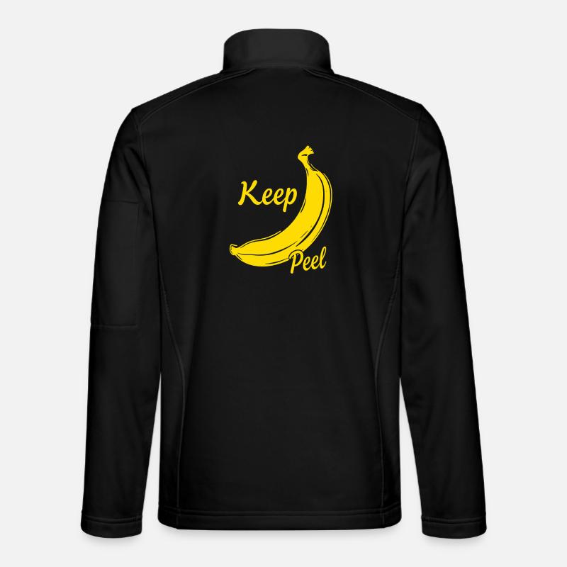Keep Peel – Humour de banane pour les gourmets et les créateurs de tendances Veste en tissu softshell Unisexe