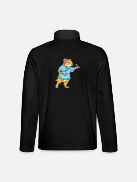 Hamster Dart Dartpfeil - Unisex Softshell Jacket - black