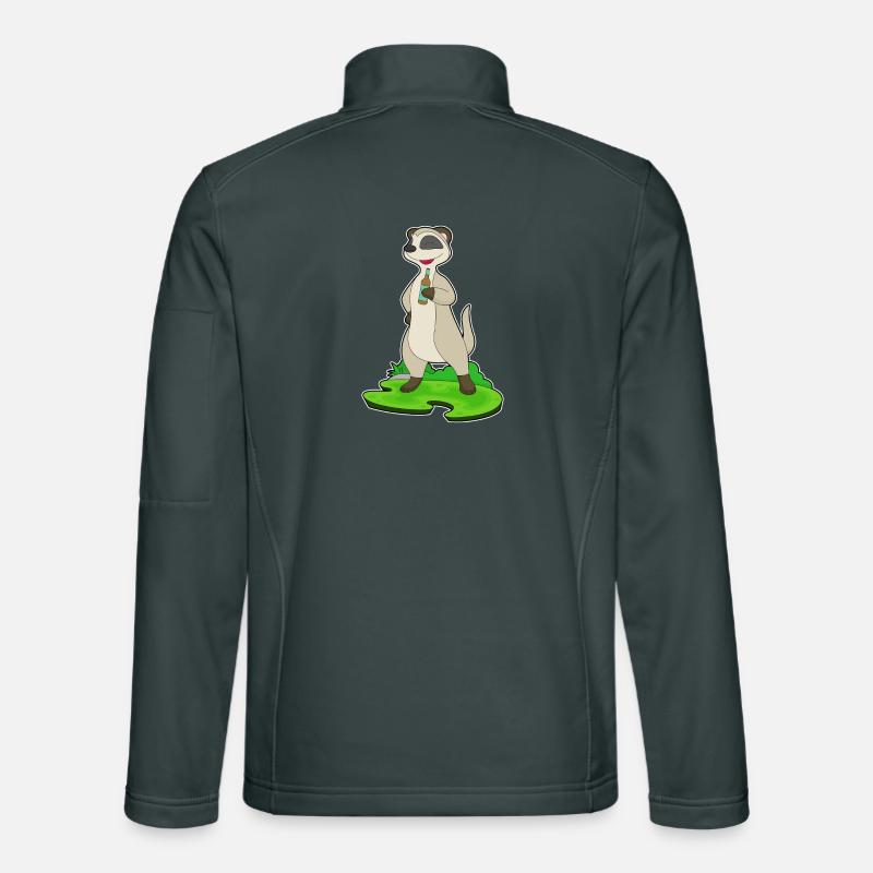 Erdmännchen Flasche Bier Unisex Softshelljacke