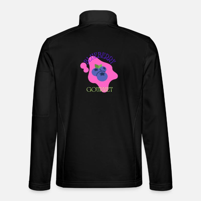 Blueberry Gourmet – Mutiges Frucht-Ästhetik-Design - Unisex Softshelljacke - Schwarz