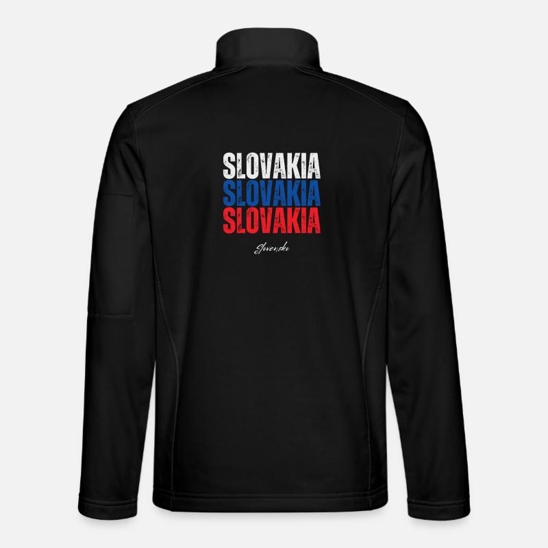 I love Slovakia, Slovak pride - Unisex Softshell Jacket - black