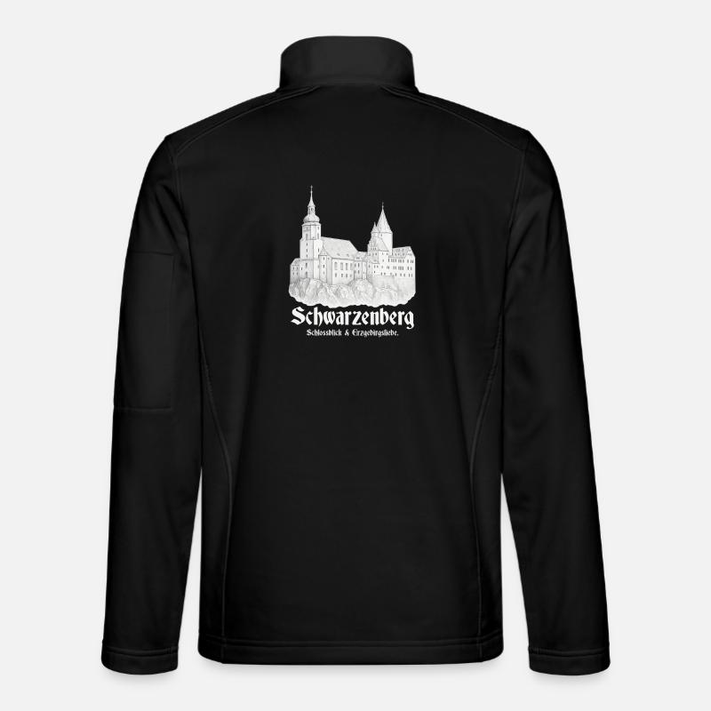 Schwarzenberg Schlossblick - Unisex Softshelljacke - Schwarz