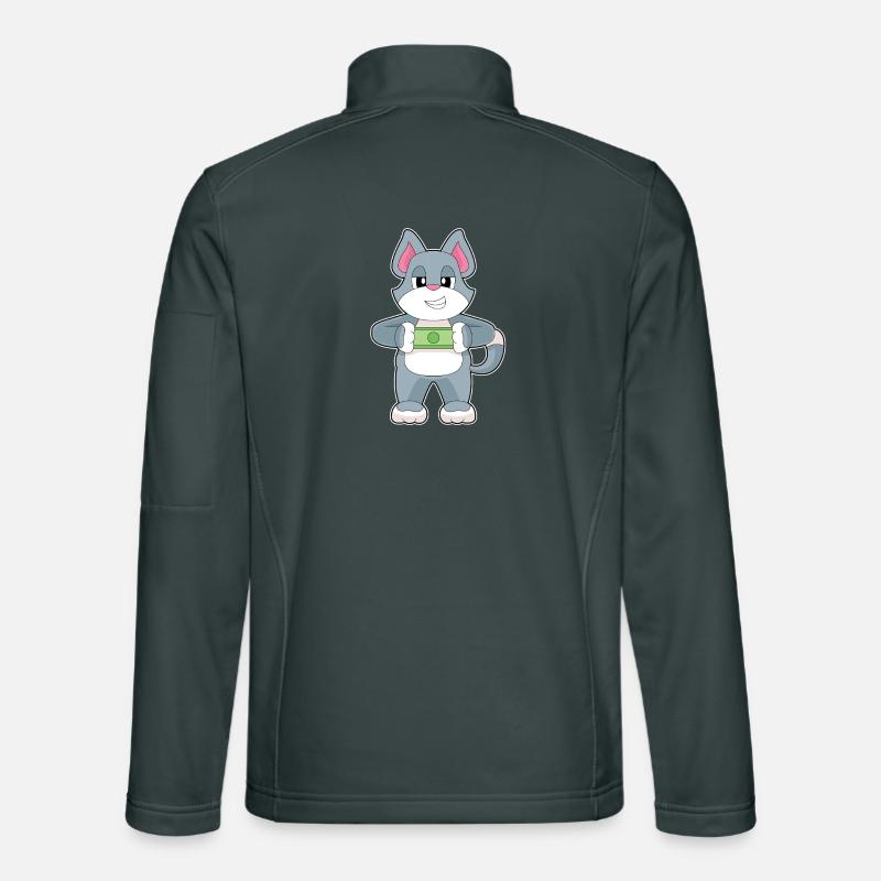 Billet de banque chat Veste en tissu softshell Unisexe