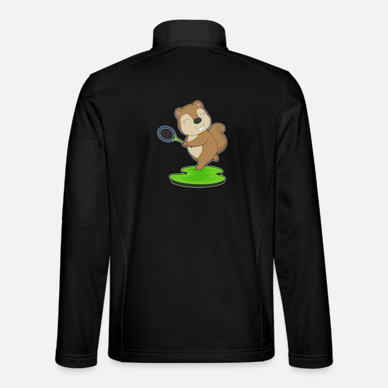 Squirrel Tennis Rackets - Unisex Softshell Jacket - black
