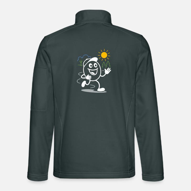 Ribbo runs through the day laughing Unisex Softshell Jacket
