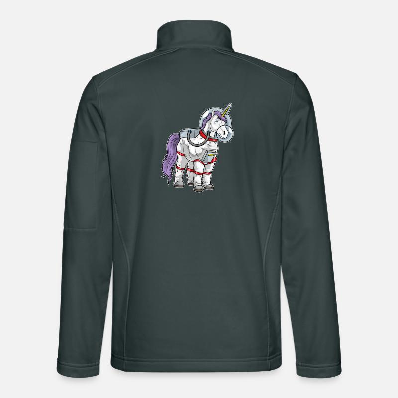 Einhorn Astronaut Weltraum Unisex Softshelljacke