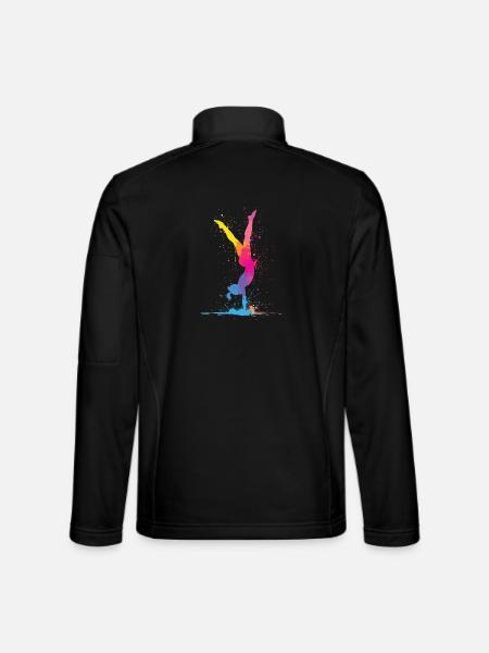Turnerin Turnen Gymnastik Damen Mädchen Kinder - Unisex Softshelljacke - Schwarz
