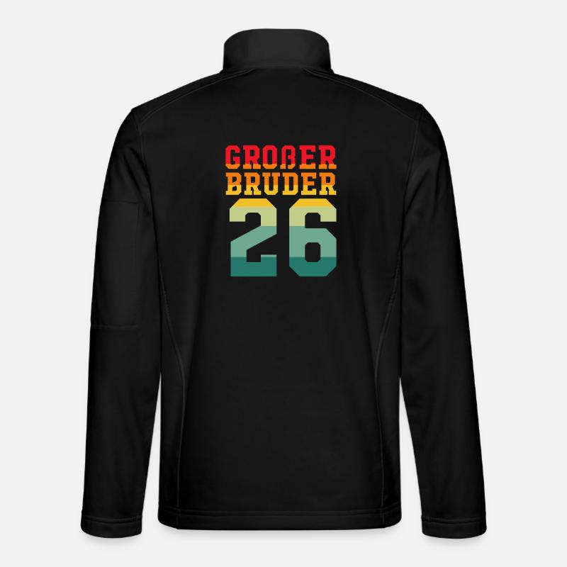 Großer Bruder 2026 Retro - Unisex Softshelljacke - Schwarz