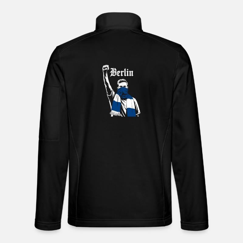 Berlin Demonstration Motif Unisex Softshell Jacket